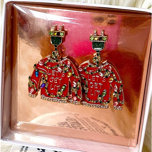Jewelry - ***SOLD***BNIB UGLY SWEATER CHRISTMAS EARRINGS